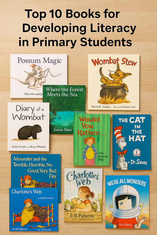 Top 10 Books for Developing Literacy in Primary Students