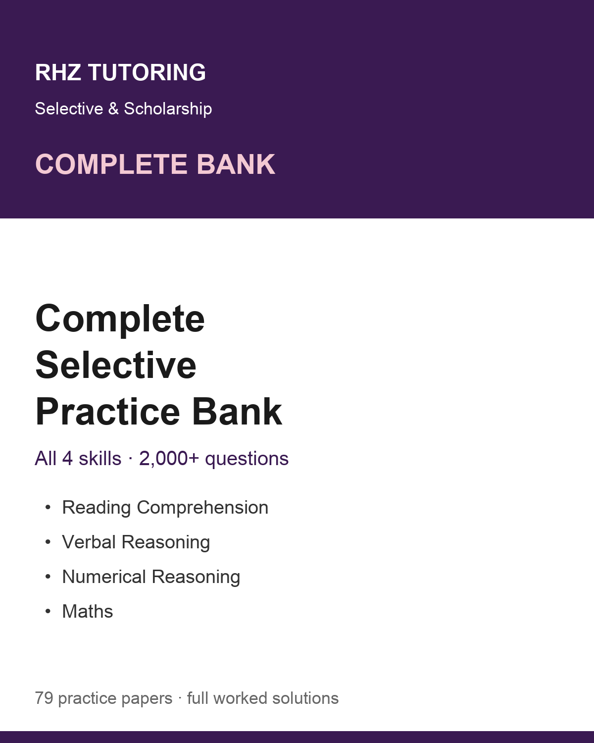 Complete Selective Practice Bank cover