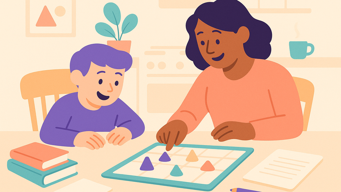 Child engaged in fun learning activity during school holidays