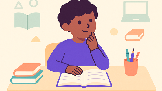Student studying with effective memory technique methods at desk