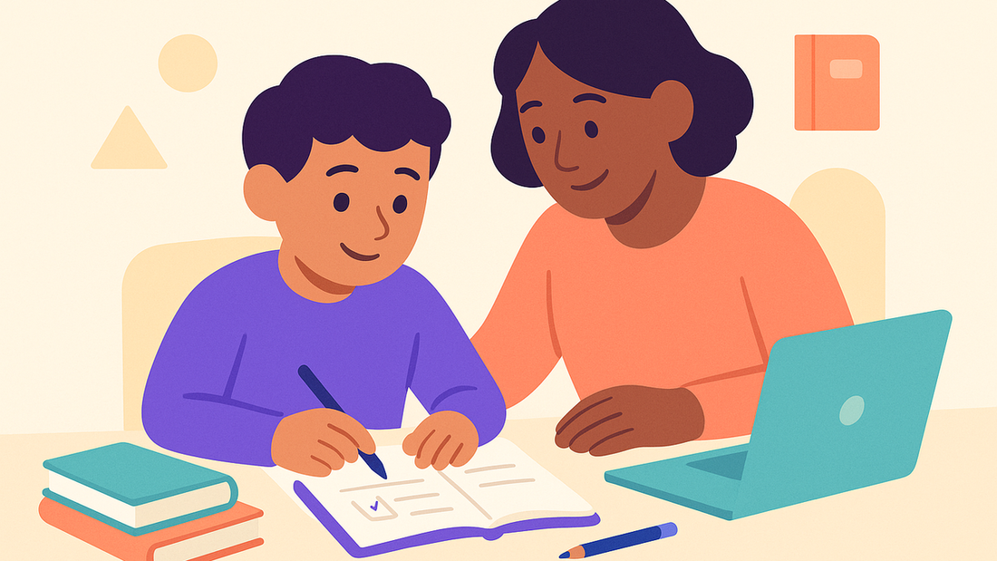 Nervous student preparing for scholarship interview with mentor