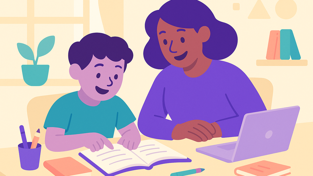 Qualified tutor working one-on-one with student in Point Cook classroom