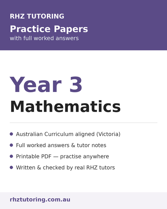 Year 3 Maths Practice Papers (with Answers)