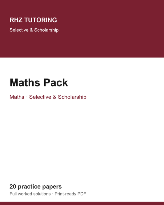 Maths Pack cover