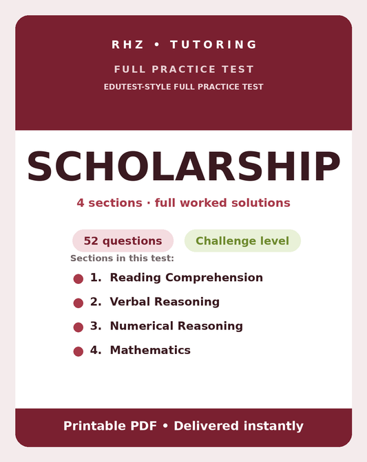Edutest Scholarship Full Practice Test cover